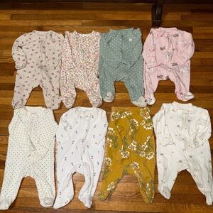 Floral and Polka Dot Kids One Piece Set